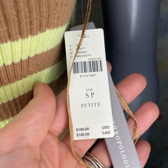 NWT Anthropologie Knit Flowy Dress - Size SP - Gorgeous - Picture 4 of 6